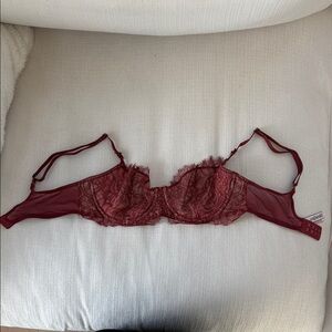 Victoria's Secret Burgundy Lace Bra